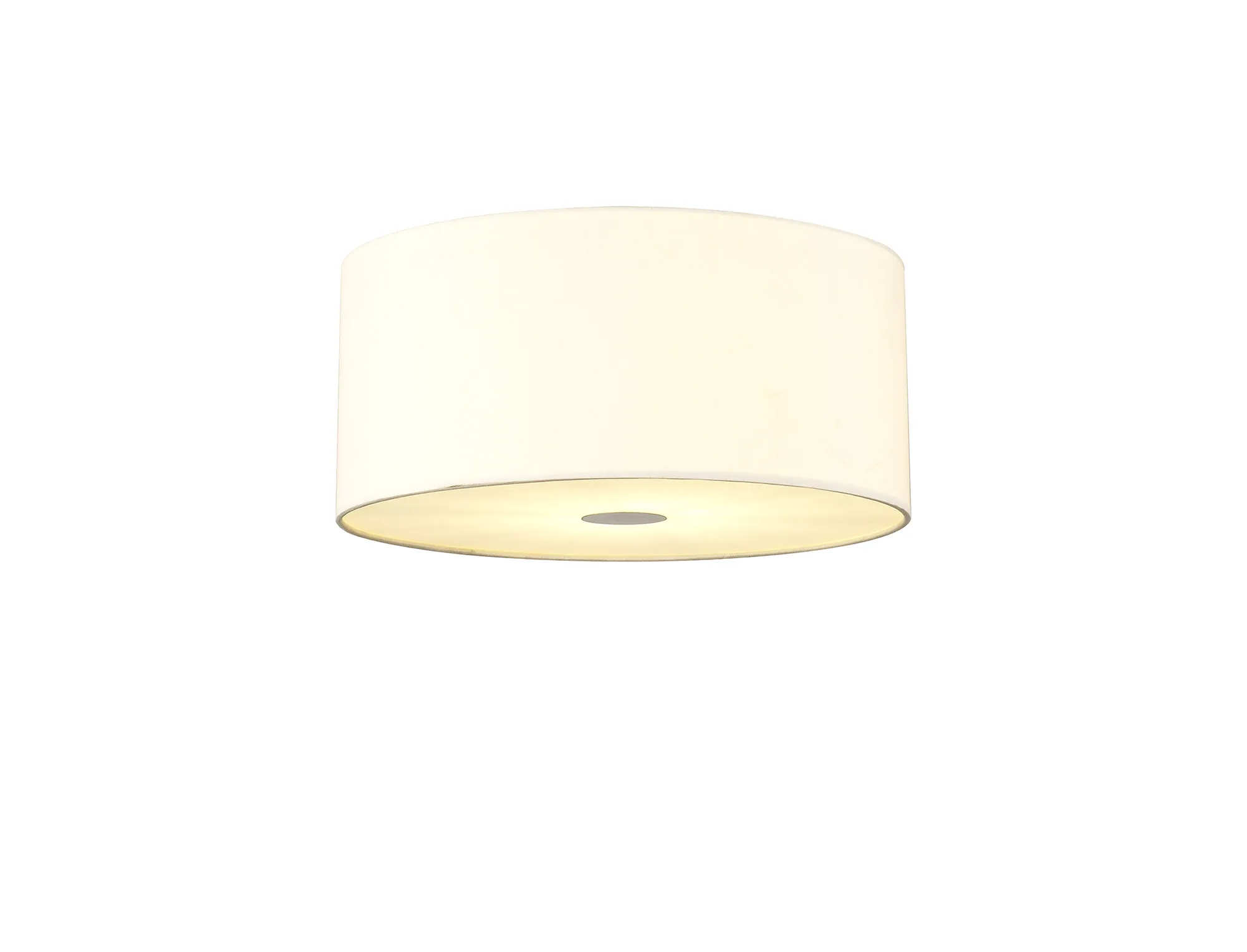 Baymont 40cm Flush 3 Light Ivory Pearl, Frosted/AB Diffuser DK1076  Deco Baymont WH IV